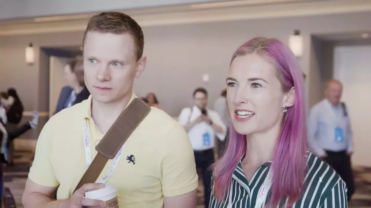 couple of people speaking at fico world 2022