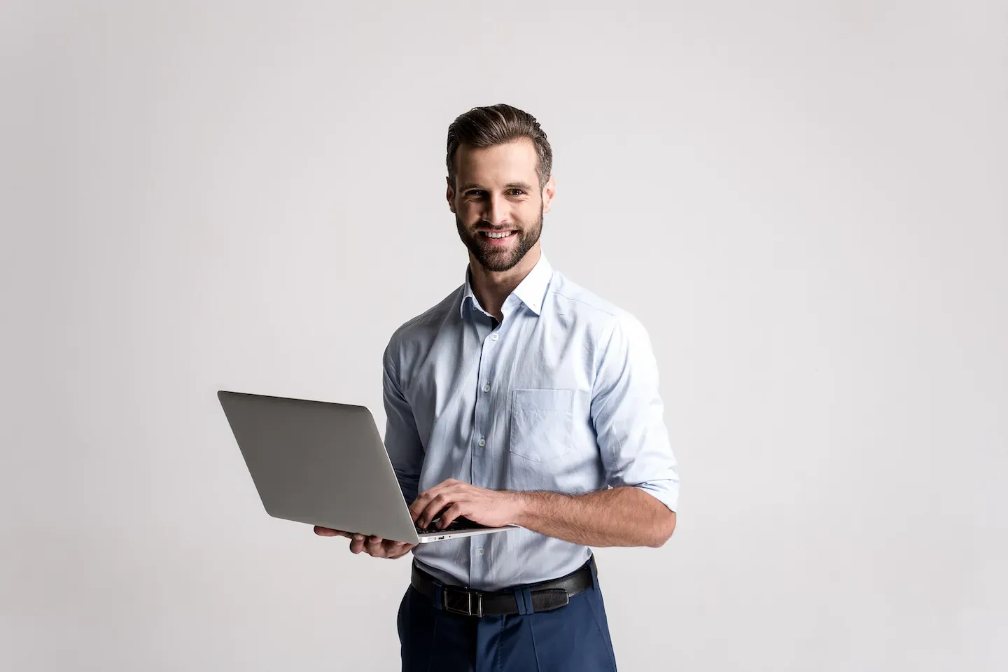 Business man using a laptop Business man using a laptop