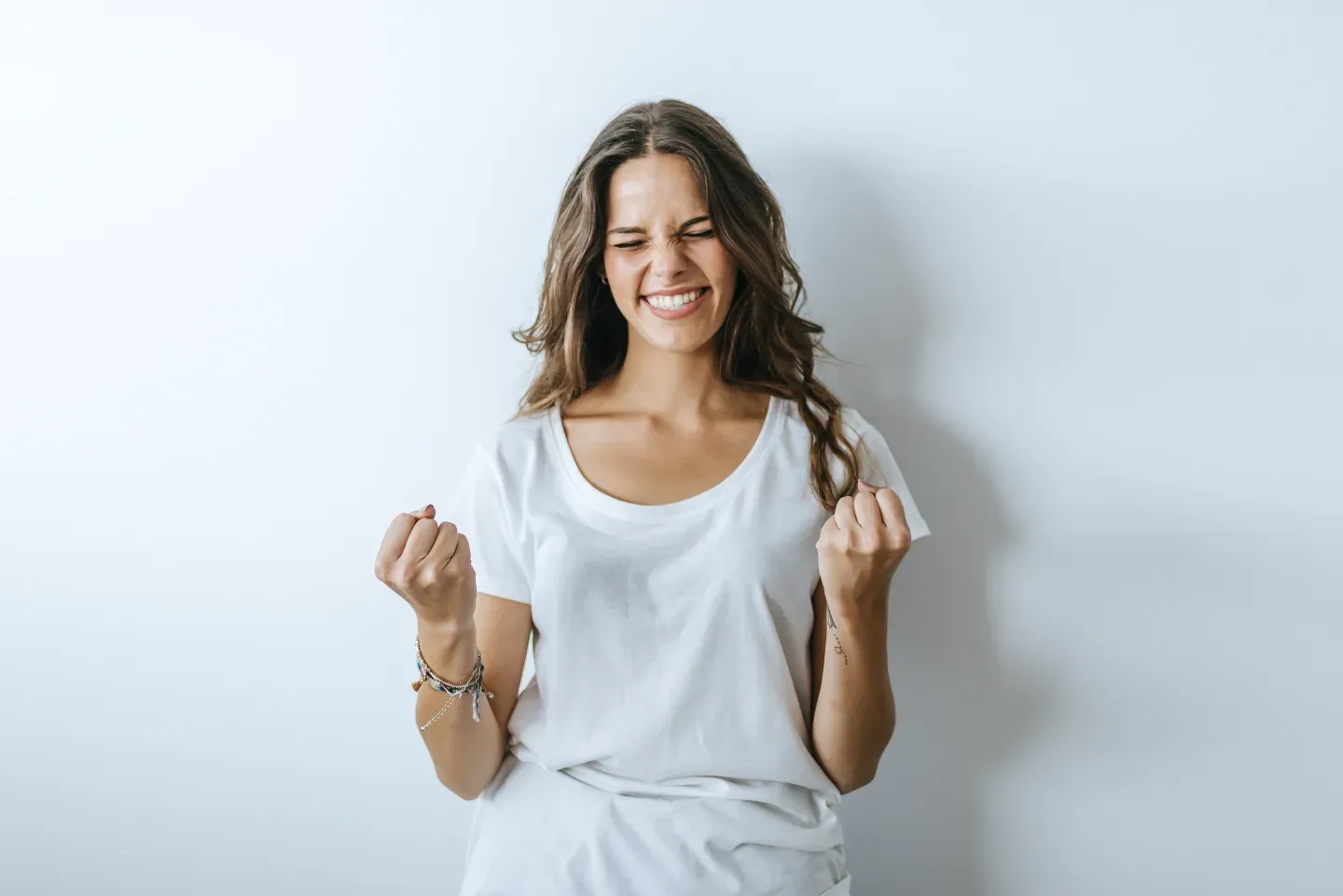 Excited person