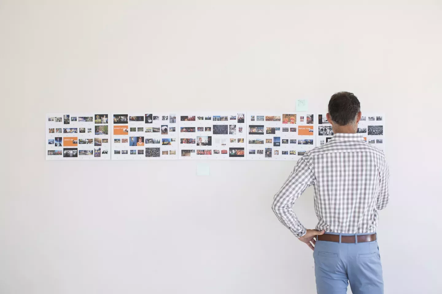Man with photos