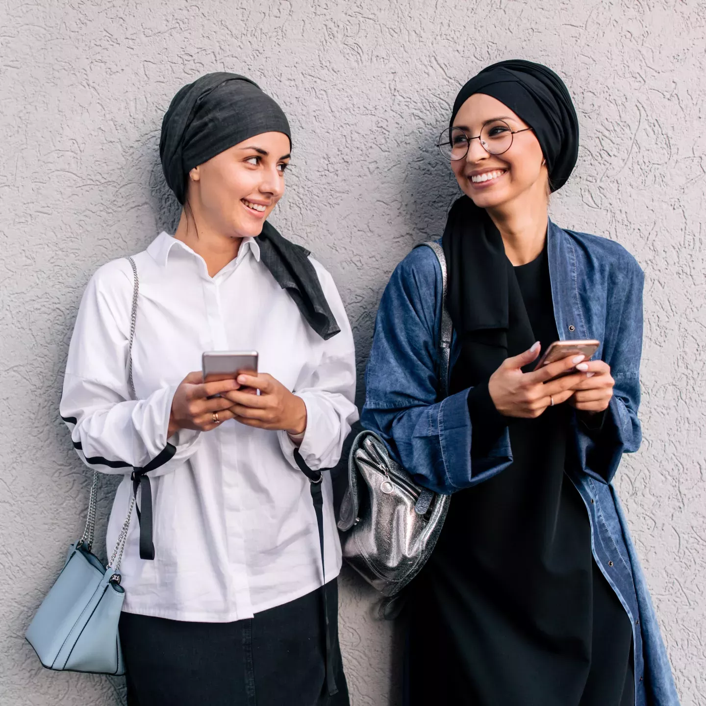 Women with phones Women with phones