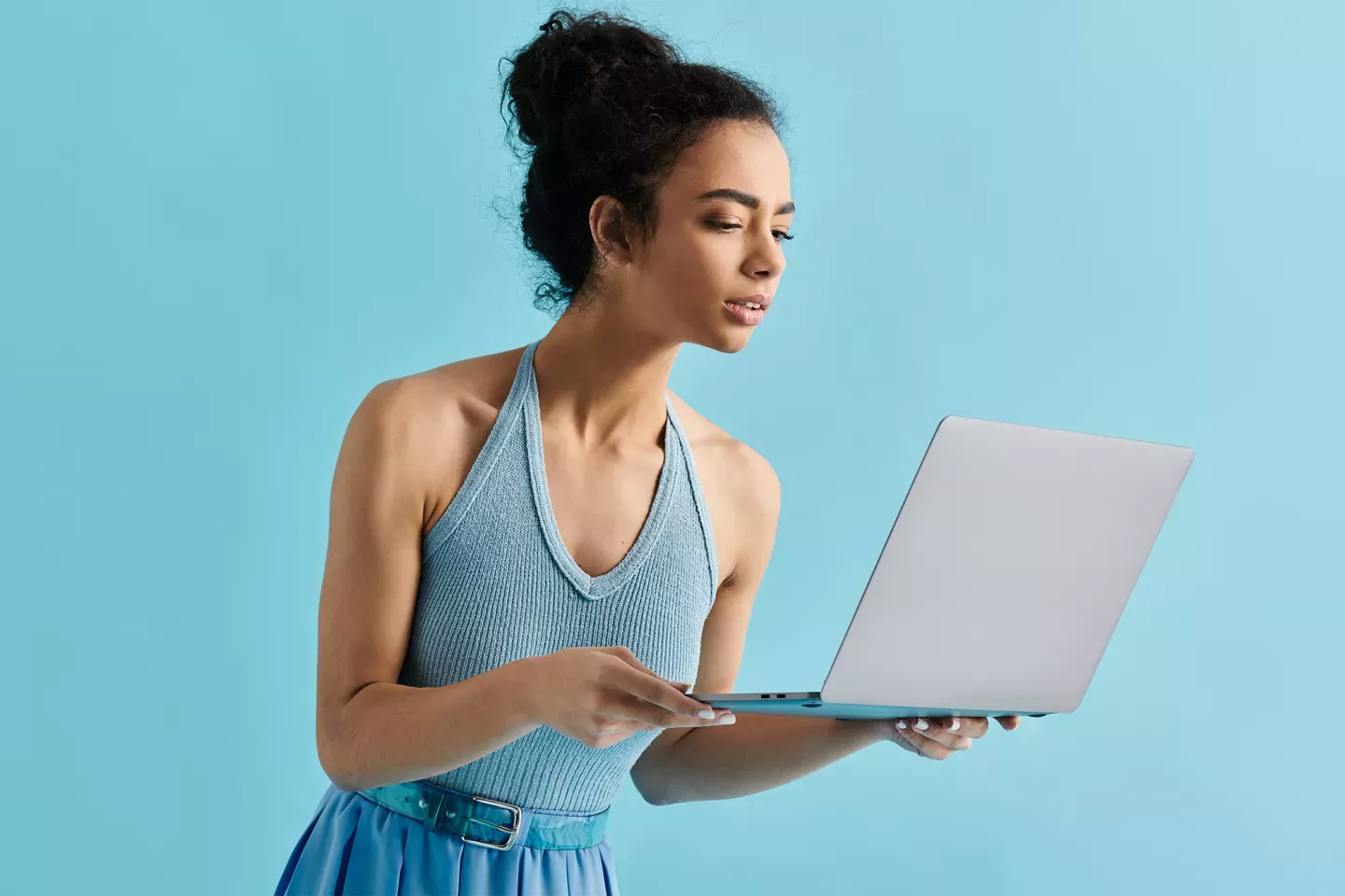 Woman with laptop