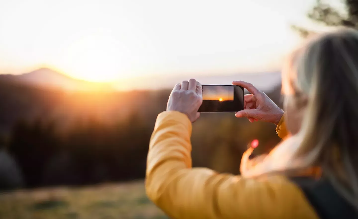 Women taking picture