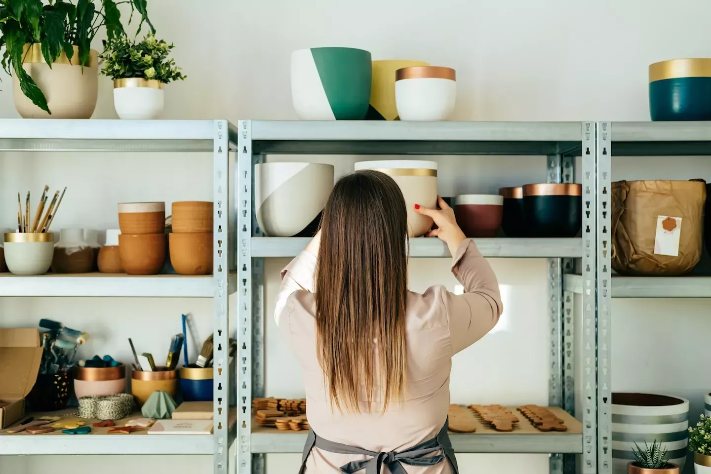 Person storing items