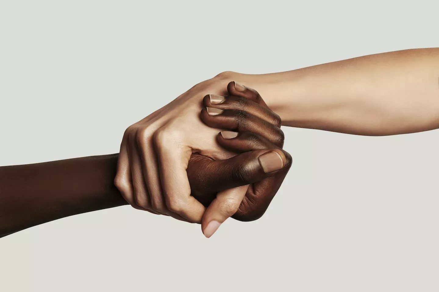 two hands holding