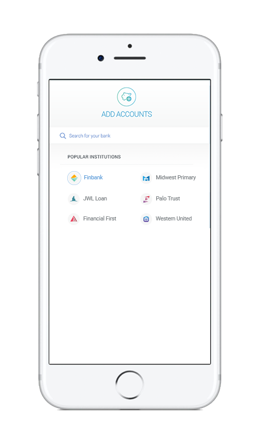 Add an account Iphone screenshot
